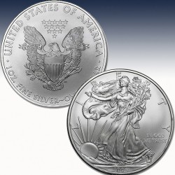 1 x 1 Oz Silbermünze 1$ USA "American...