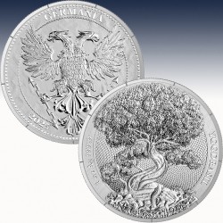 1 x 1 Oz Silbermedaille 5 Mark...