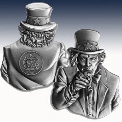 1 x 2 oz Silver Coin Samoa 2$ Uncle...
