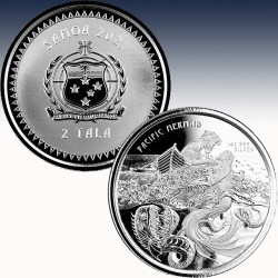 1 x 1 oz Silbermünze 2$ Tala Samoa...