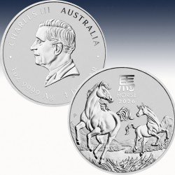 1 x 1 oz Silbermünze 1$ Australien...