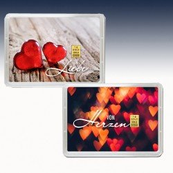 1 x 1 Gramm Geschenkgoldbarren "In...