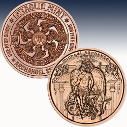 1 x 1 oz Copper Round Intaglio Mint...