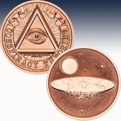 1 x 1 oz Copper Round Intaglio Mint...