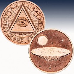 1 x 1 oz Copper Round Intaglio Mint...