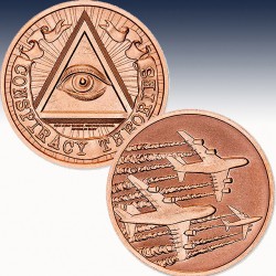 1 x 1 oz Copper Round Intaglio Mint...