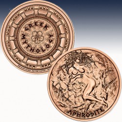 1 x 1 oz Copper Round Intaglio Mint...
