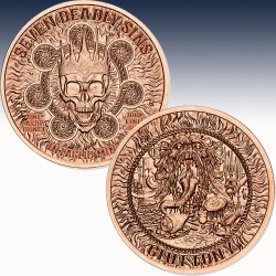 1 x 1 oz Copper Round Intaglio Mint...