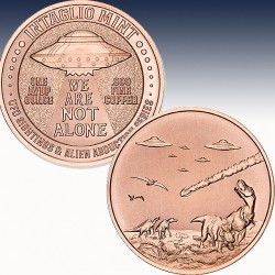 1 x 1 oz Copper Round Intaglio Mint...