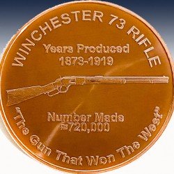 1 x 1 Oz Copper Round USA "Winchester...