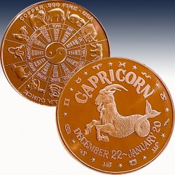 1 x 1 oz Copper Round USA "Chinese...