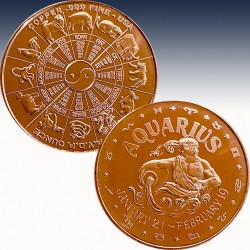 1 x 1 oz Copper Round USA "Chinese...