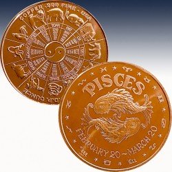 1 x 1 oz Copper Round USA "Chinese...