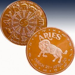 1 x 1 oz Copper Round USA "Chinese...