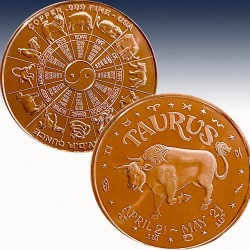 1 x 1 oz Copper Round USA "Chinese...