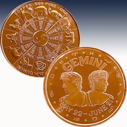 1 x 1 oz Copper Round USA "Chinese...