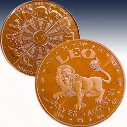 1 x 1 oz Copper Round USA "Chinese...