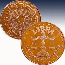 1 x 1 oz Copper Round USA "Chinese...