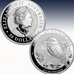1 x 1 Kg Silbermünze 30$ Australien...