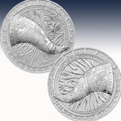 1 x 1 Oz Silbermedaille 5 Mark...