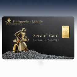 1 x 1 Gramm Goldbarren...