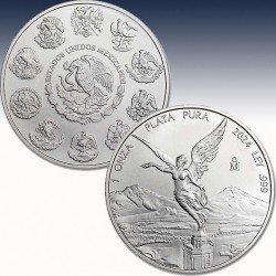 1 x 1 oz Silbermünze Mexico "Libertad...