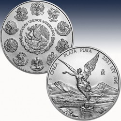 1 x 1 Oz Silbermünze Mexico Libertad...