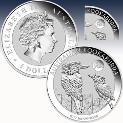 1 x 1 oz Silbermünze 1$ Australien...