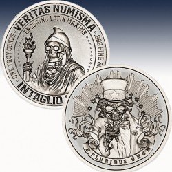 1 x 1 Oz Silverround Inaglio Mint...