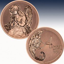1 x 1 oz Copper Round Intaglio Mint...