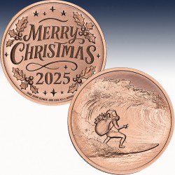 1 x 1 oz Copper Round Intaglio Mint...