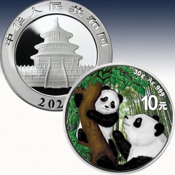1 x 30g Silber 10 Yuan China Panda...