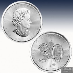 1 x 1 Oz Silbermünze 5$ Canada "Maple...