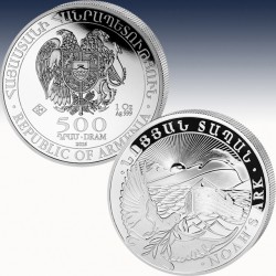 1 x 1 oz Silbermünze 500 Dram...