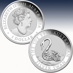 1 x 1 oz Silbermünze 1 $ Australien...