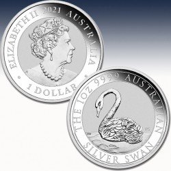 1 x 1 oz Silbermünze 1 $ Australien...