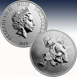 1 x 1 oz Silbermünze 2$ Niue Islands...