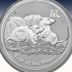 1 x 1 oz Silber 1$ Australien "Lunar...