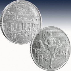 1 x 1 oz Silverround Higland Mint...