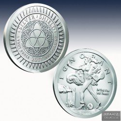1 x 1 oz Silverround Silver Shield...