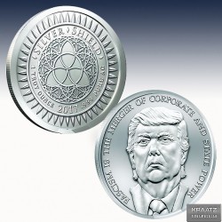 1 x 1 oz Silverround Silver Shield...