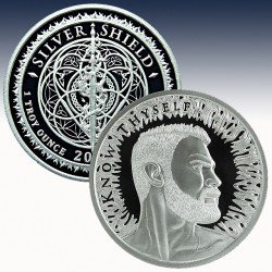 1 x 1 oz Silverround Silver Shield...