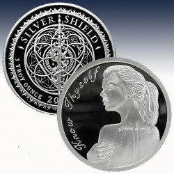 1 x 1 oz Silverround Silver Shield...