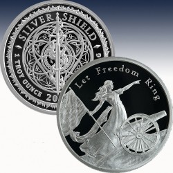 1 x 1 oz Silver Round Golden State...