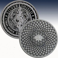 1 x 1 oz Silverround Silver Shield...