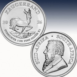 1 x 1 oz Silbermünze Südafrika...