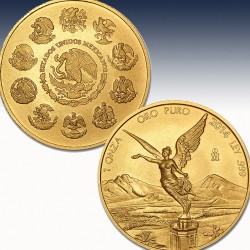 1 x 1 oz Goldmünze Mexico "Libertad...