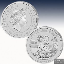 1 x 1 Kg Silbermünze 30$ Australien...