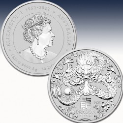 1 x 1 Kg Silbermünze 30$ Australien...