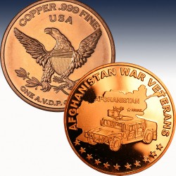 1 x 1 oz Copperround Privat Mint...